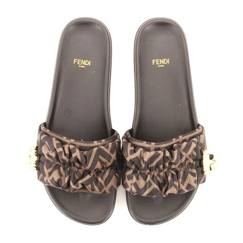 fendi satin slides|fendi slides cheap.